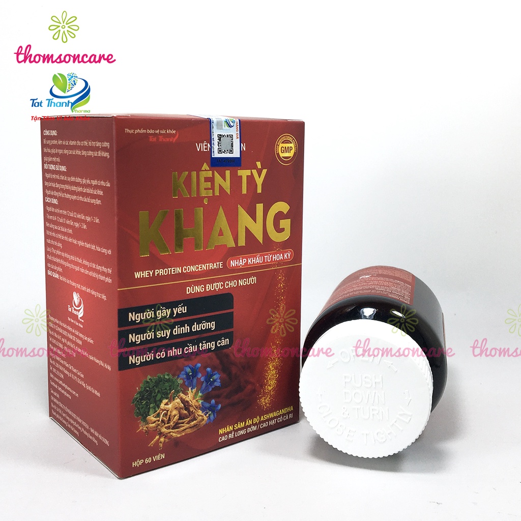 Viên tăng cân từ Whey Protein cô đặc nhập khẩu từ Mỹ - Ăn ngon Kiện Tỳ Khang, có thêm Vitamin và nhân sâm