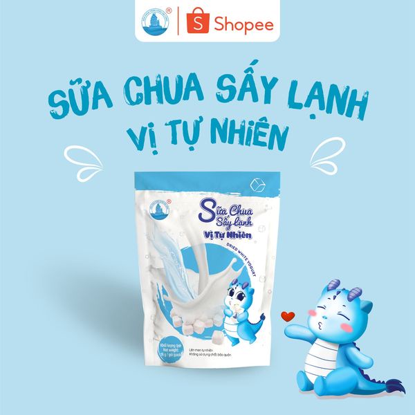 Sữa Chua Sấy Lạnh Hạ Long - Combo 10 gói 4 vị siêu ngon dâu, xoài, việt quất, tự nhiên