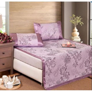 Chiếu lụa điều hòa ( kèm tặng 2 vỏ gối)