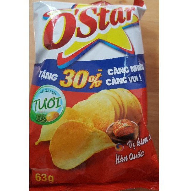 snack khoai tây o'star đủ loại .hsd shop cập nhật luôn luôn mới!