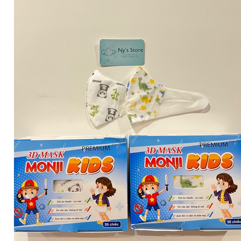 Hộp 50 chiếc khẩu trang 3D mask trẻ em