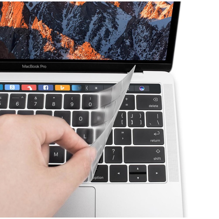 Lót Phím Trong TPU Bảo Vệ Bàn Phím Macbook Chống Bụi Bẩn, Chống Nước, Không Che Đèn Bàn Phím