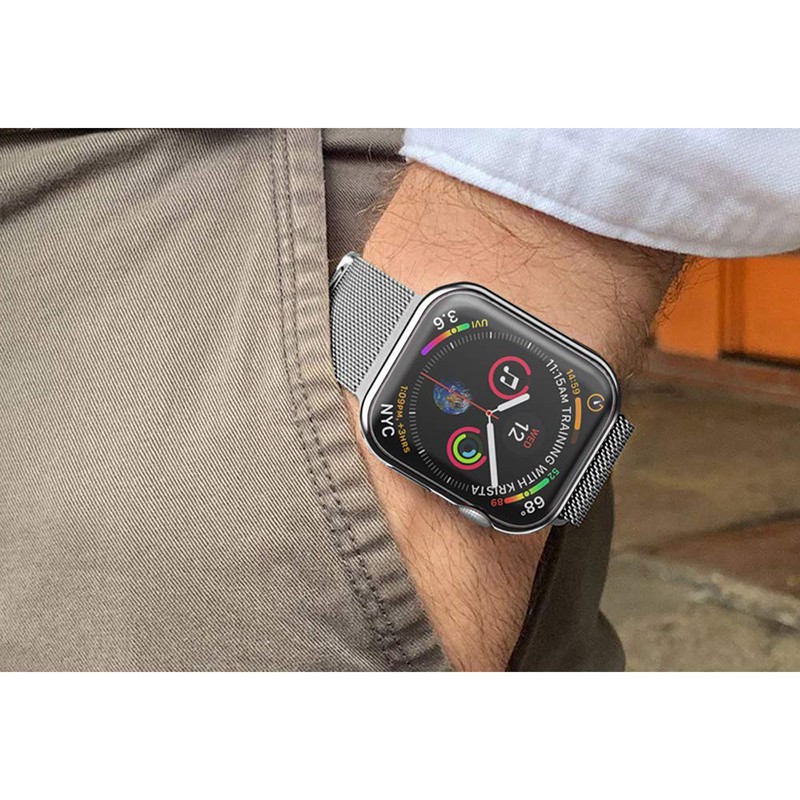 Miếng dán bảo vệ toàn màn hình bằng TPU mỏng cho đồng hồ Apple Watch 42mm 38mm 40mm 44mm series 6 SE 5 4 3 2 1