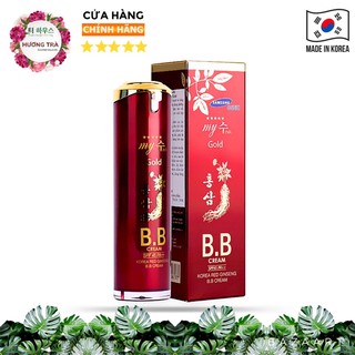 Kem nền hồng sâm trắng da my gold korea red ginseng b.b cream spf 45 pa++