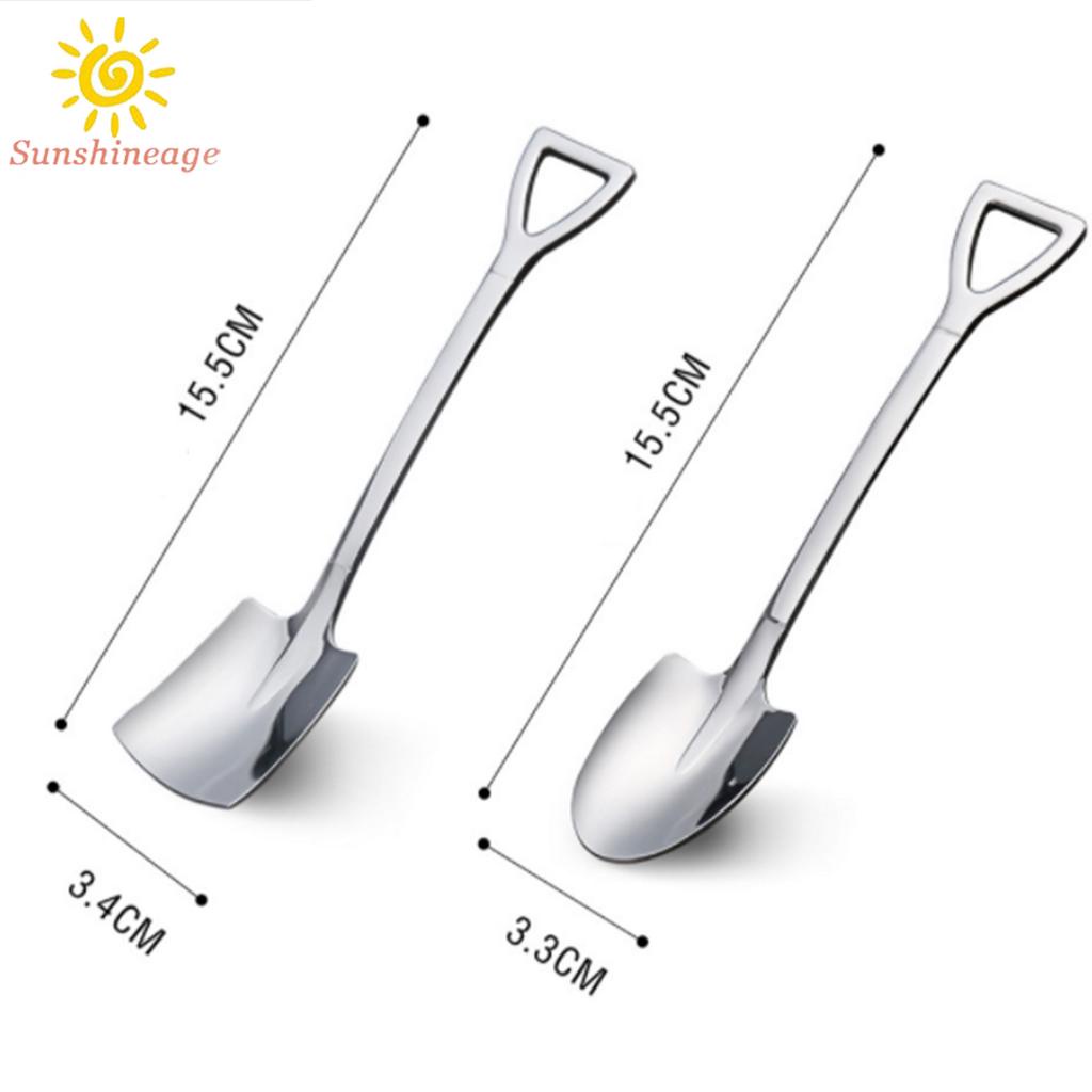 Set 2 Muỗng Cà Phê Hình Xẻng Độc Đáo