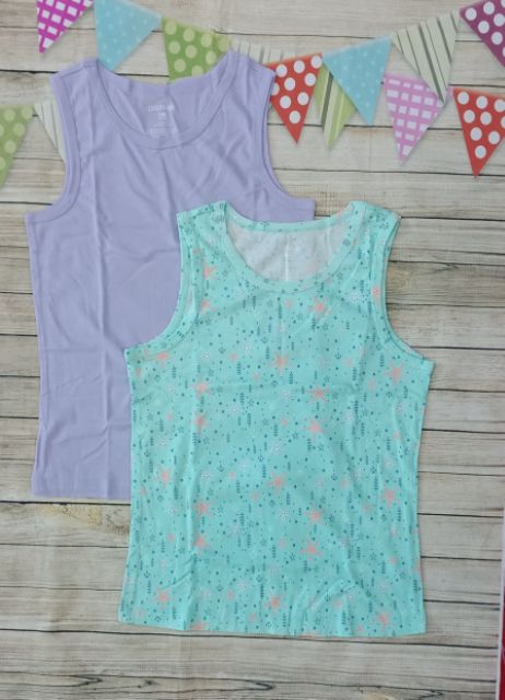 Set 2 áo cotton mặc nhà bé gái Canifa