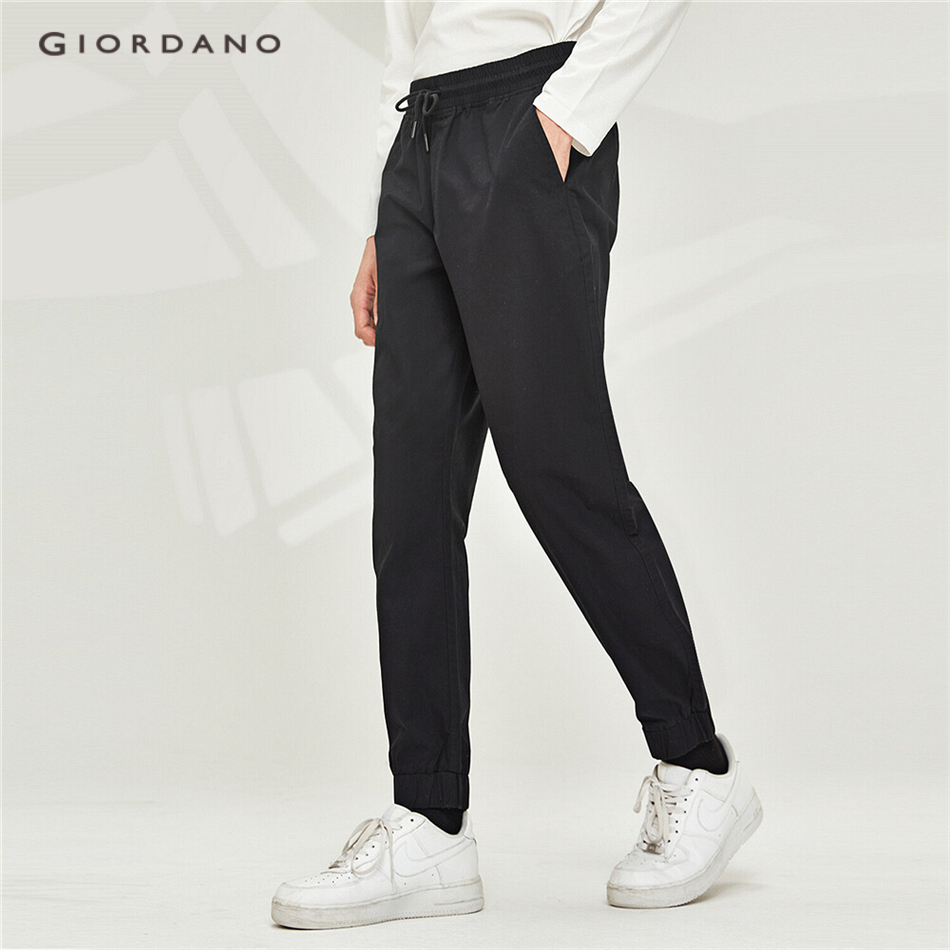 Quần Thể Thao GIORDANO Cotton Lưng Thun Ống Bo Thời Trang Cho Nam 01119066 | BigBuy360 - bigbuy360.vn