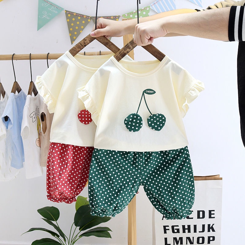 Bộ Đồ Thời Trang Mùa Hè Xinh Xắn Dành Cho Bé 1-2-3-4 Tuổi