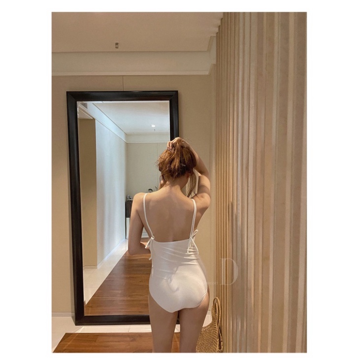 Bikini 1 mảnh liền thân LUHAZO kín đáo đi biển bigsize sexy Hàn Quốc cạp cao nâng ngực váy hở lưng che bụng 2625 G-6