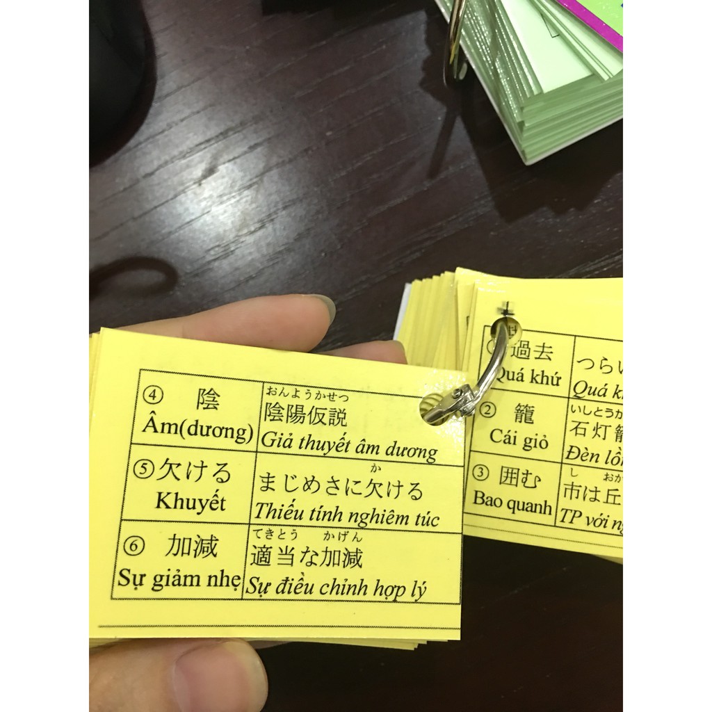 Flashcard N3 - Thẻ học tiếng Nhật N3 có ép plastic chống nước
