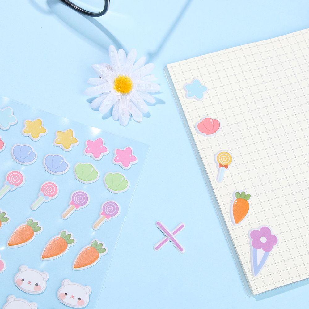 Miếng Dán Đồ Chơi Hình Búp Bê Hoạt Hình Bằng PVC DIY