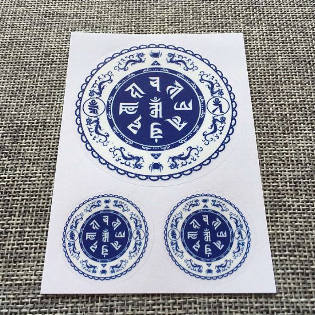 Miếng dán Phật - Chú đại bi - cầu tiền tài, bình an hạnh phúc - Tài lộc - may mắn - Miếng dán thiên thủ