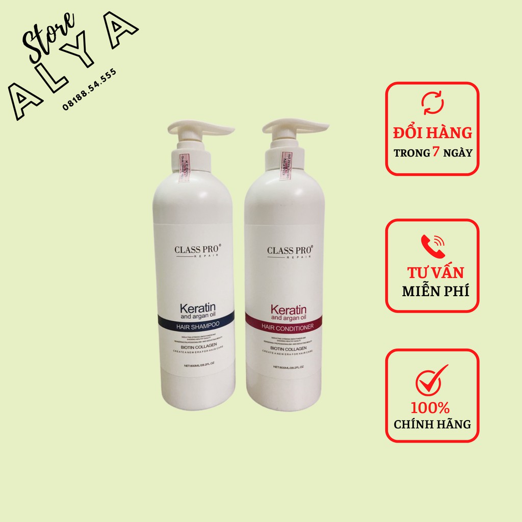 CẶP GỘI XẢ KERATIN CLASS PRO 800ML PHỤC HỒI, KÍCH THÍCH MỌC TÓC|HÀNG CHÍNH HÃNG . . | WebRaoVat - webraovat.net.vn