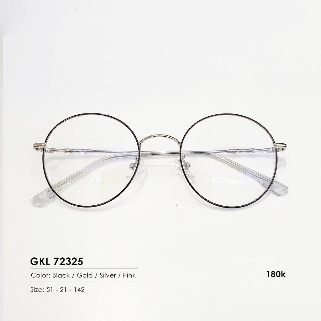Gọng Kính Tròn Kim Loại Vintage 72325 Giá Rẻ Nhất - Lắp Mắt Cận/Loạn Theo Yêu Cầu