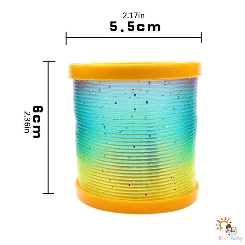 Cuộn dây tròn màu cầu vồng phát sáng 3D hợp thời trang