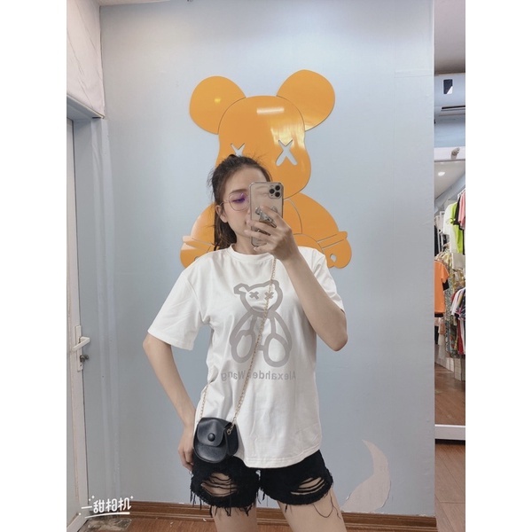 Áo phông nữ, áo thu nữ form rộng phản quang chất cotton thái cực mát tay lỡ năng động | BigBuy360 - bigbuy360.vn