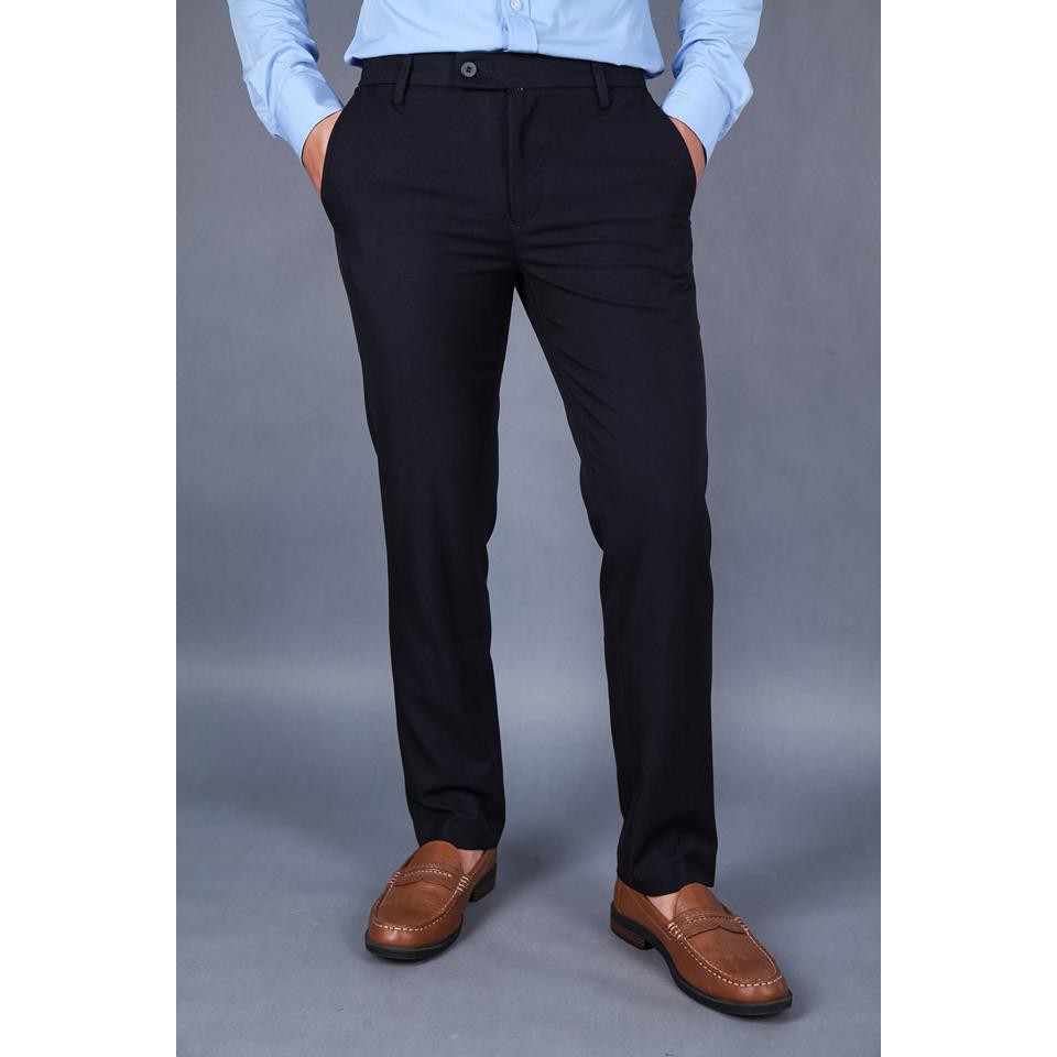 Quần Âu Nam Đen loại đẹp Quần Tây nam màu Đen co dãn không nhăn không xù dáng hàn quốc | BigBuy360 - bigbuy360.vn