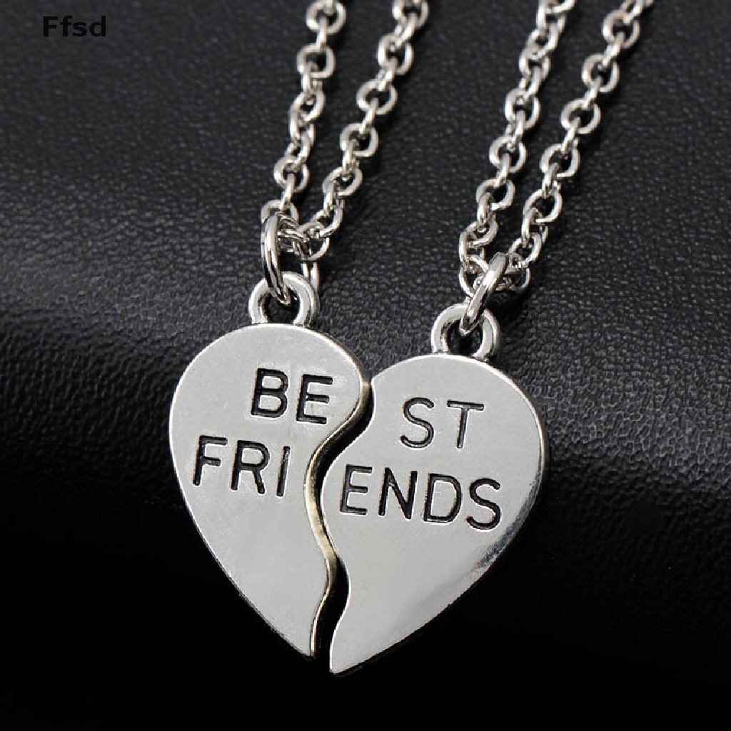 {Ffsd} Vòng Cổ Choker Mặt Trái Tim Ghép Đôi Bạn Thân * Bán Chạy