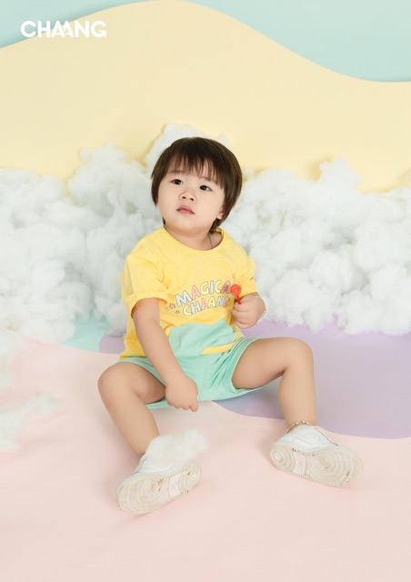 Bộ cộc cúc vai bé trai xuân hè 12M-5Y