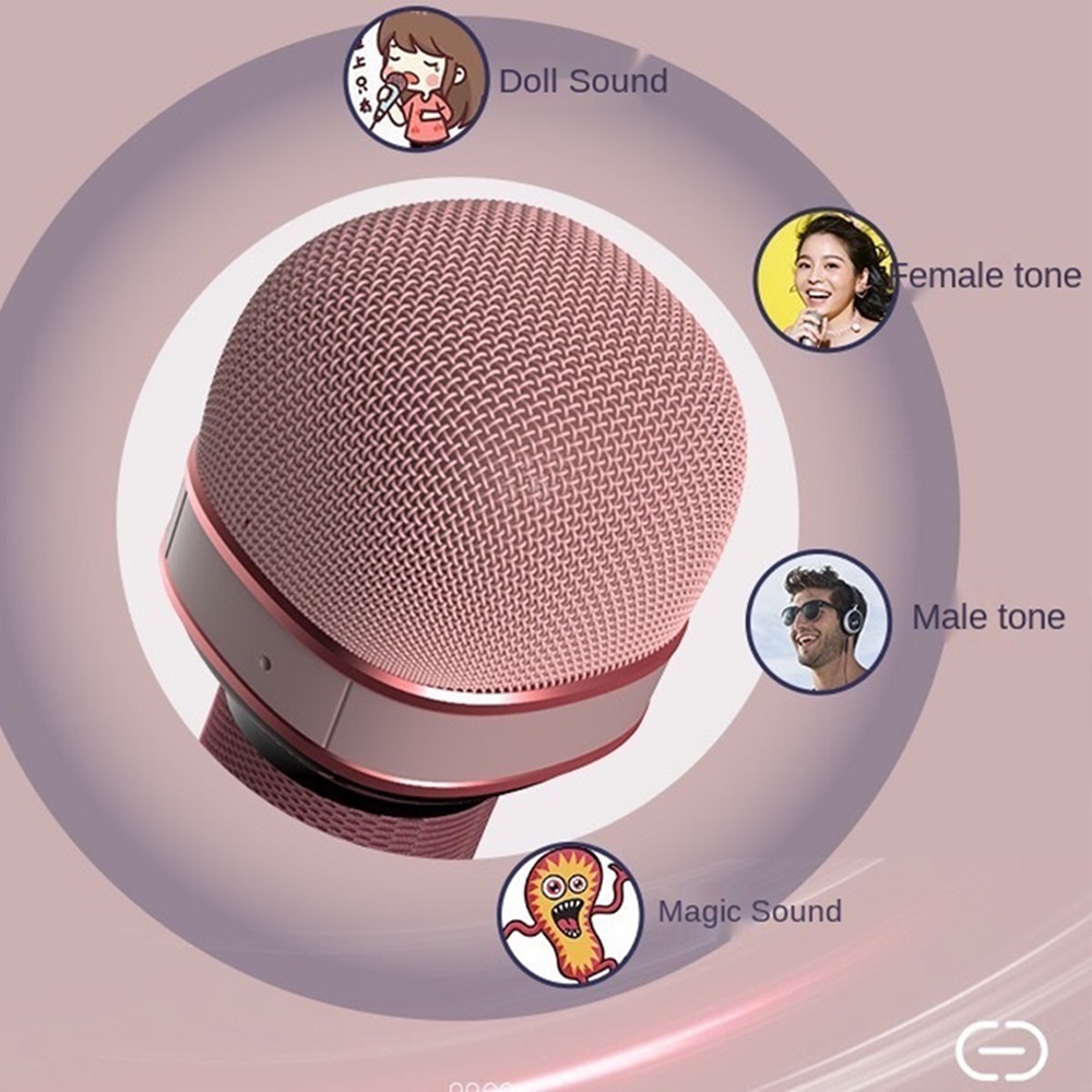 Mic Hát Karaoke Bluetooth Không Dây Công Nghệ Mới Âm vang- Micro Cầm Tay-Loa Chất Lượng Cao - Mic Hát Karaoke Mini Hát