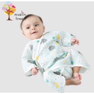Body xô sợi tre skids muslin tree cho bé từ 3-8kg