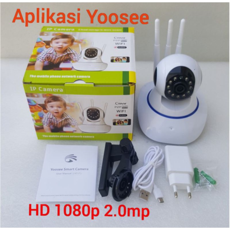 Camera Ip Wifi 3 Ăng Ten Onvif P2P Yosee 3