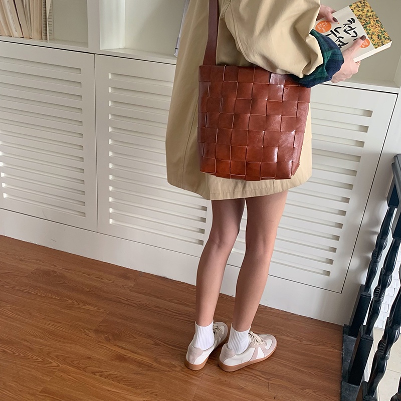 Túi Xách Da Sáp Dầu Thiết Kế Vintage Thời Trang Đường Phố