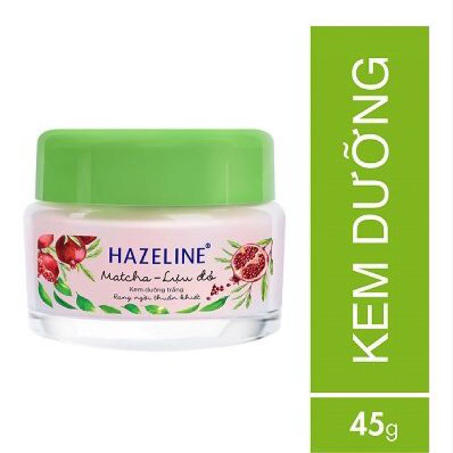 HAZELINE Kem dưỡng trắng matcha lựu đỏ 45g