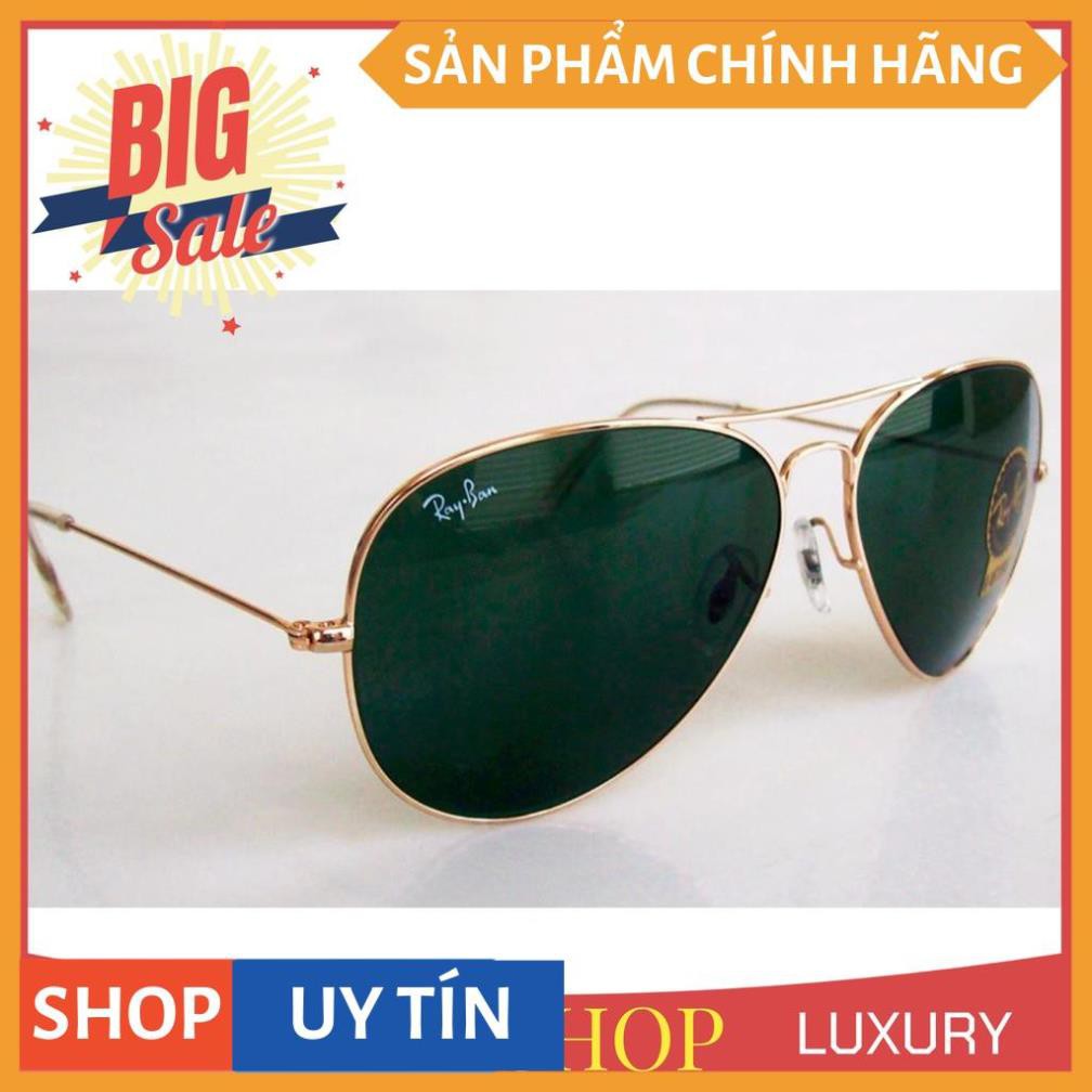 ❌GIÁ GỐC❌Mắt kính mát Nam Nữ TRÒNG THUỶ TINH ĐEN kiểu phi công cao cấp gọng kim loại HOT TREND