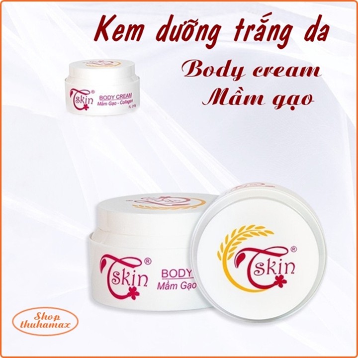 Kem trắng da toàn thân body Tskin Mầm Gạo