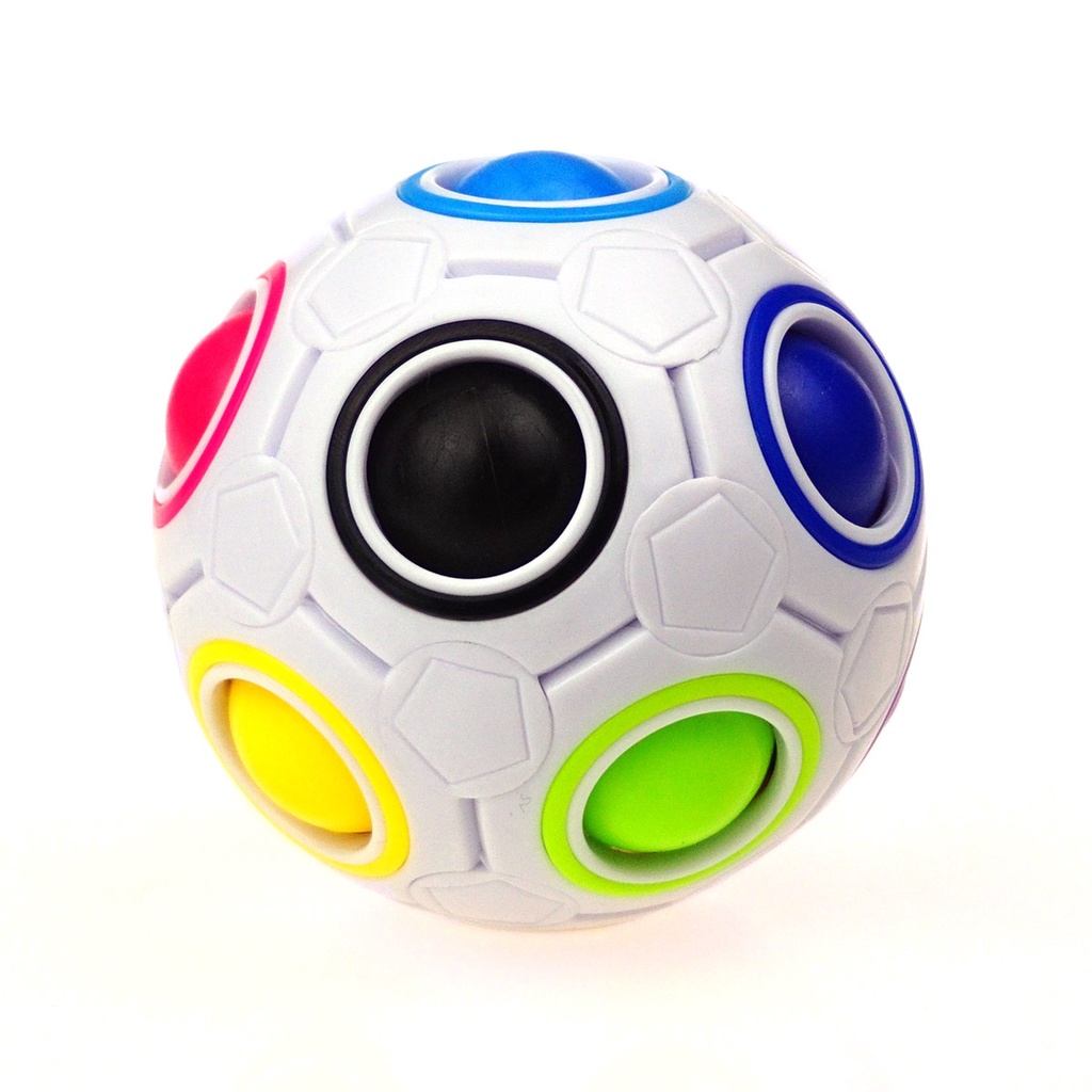 ❁Câu đố dành cho trẻ em Magic Rainbow Ball Mới có hình dạng kỳ lạ Giải nén Bóng đá Rubik’s Cube Toy Intelligence Ball Bá