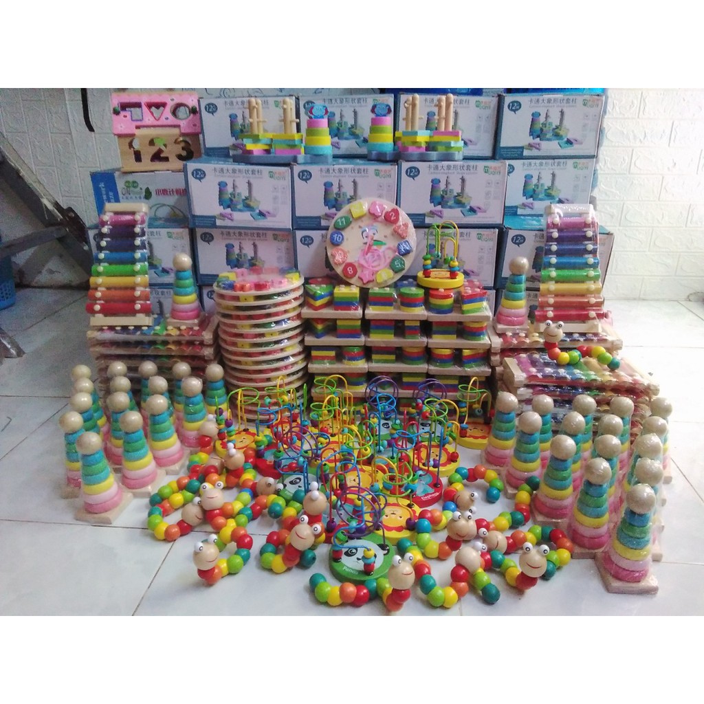 Bộ đồ chơi hình khối cho bé phát triển trí tuệ