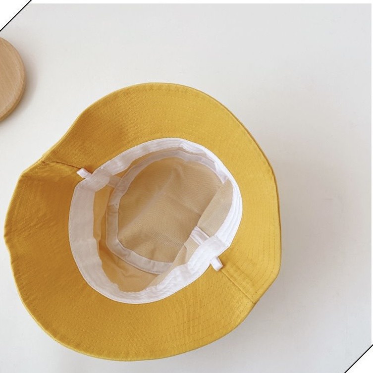 Mũ nón vành đơn màu hoạ tiết bản vuông màu sắc cho bé từ 2.5 - 5 tuổi M870 [KHÔNG KÈM DÂY QUAI]