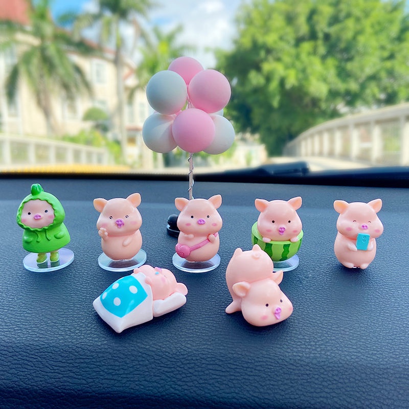 7 chú heo trang trí taplo xe ô tô dễ thương-Phụ kiện trang trí xe hơi cao cấp