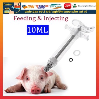 10ML xilanh tiêm Xi Lanh tự động nhựa cho gia súc gia cầm thú cưng