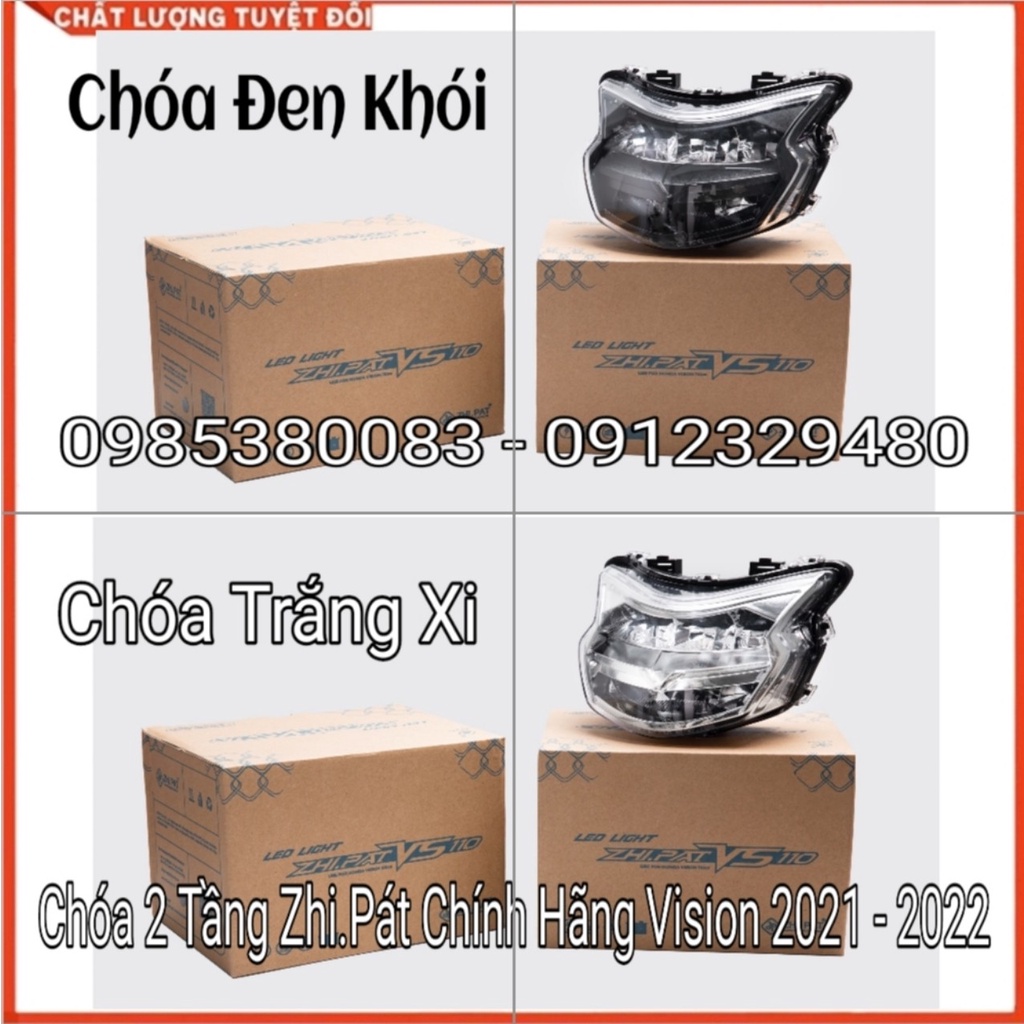 - Đèn Pha Led 2 tầng Vision 2021 Vision 2022 VISION 2023 - Zhi.pat Chóa Đèn Pha Led Vision 110 cc