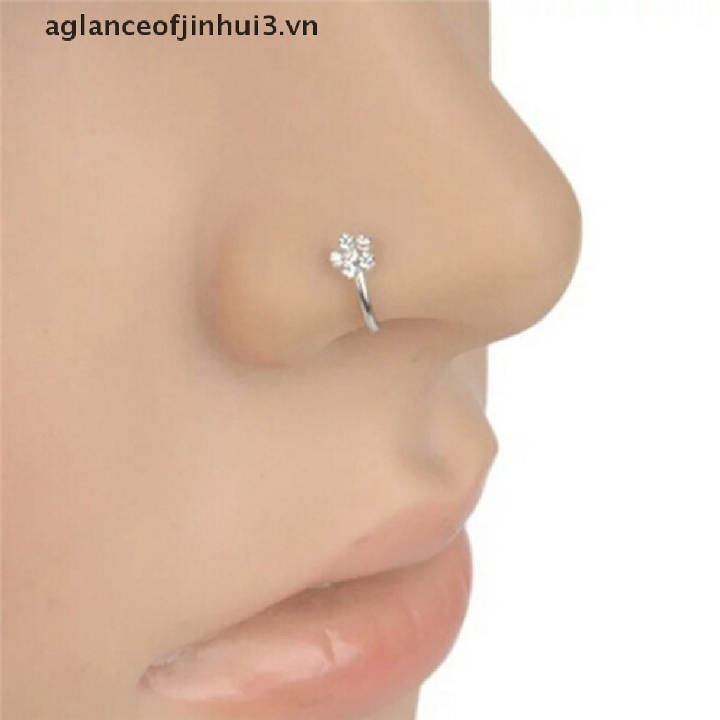 1 Nhẫn Đeo Mũi Đính Đá Thời Trang