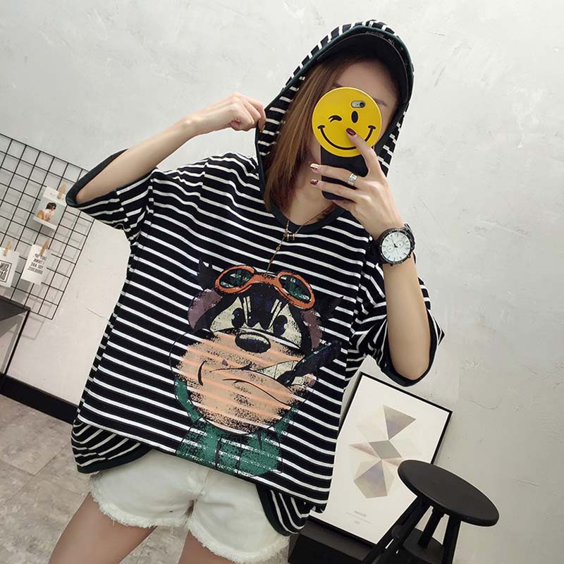 áo hoodie oversized sọc ngang Mã: AX3548