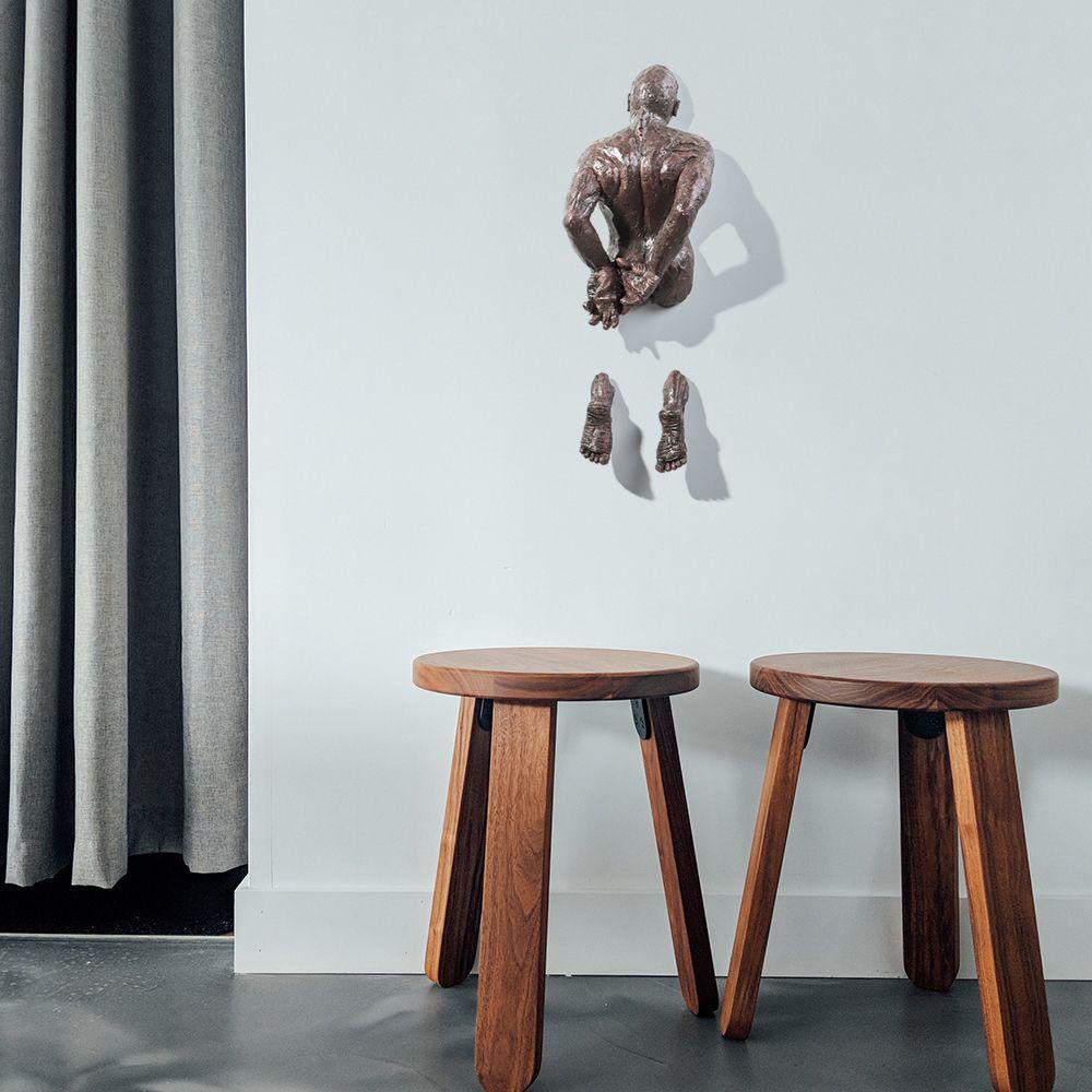 Tượng Điêu Khắc 3D Bằng Nhựa Resin Giả Đồng Treo Tường Trang Trí