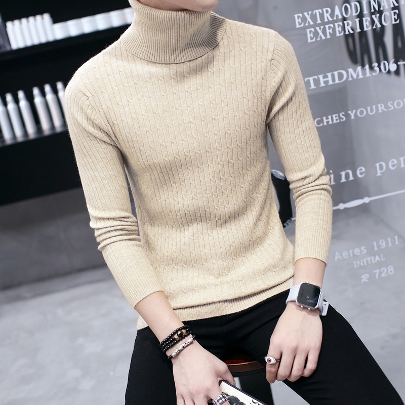 Áo Len nam Cổ Lọ Vặn Thừng Hàng Quảng Châu cao cấp FAVITI T108