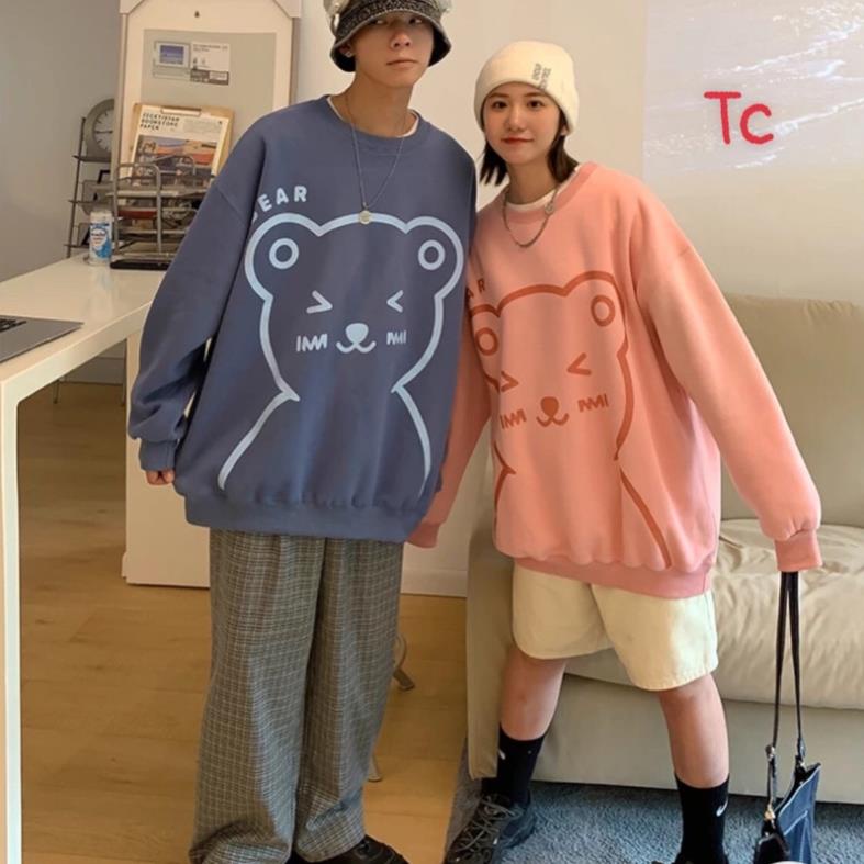 Áo nỉ dài tay Sweater gấu to TC