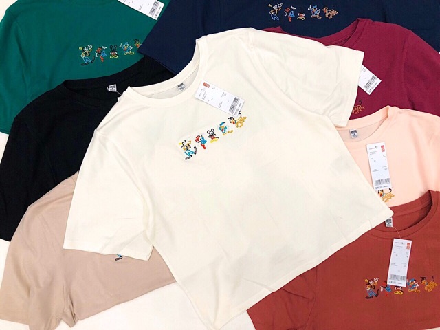 Áo thun xuất khẩu thêu Mickey