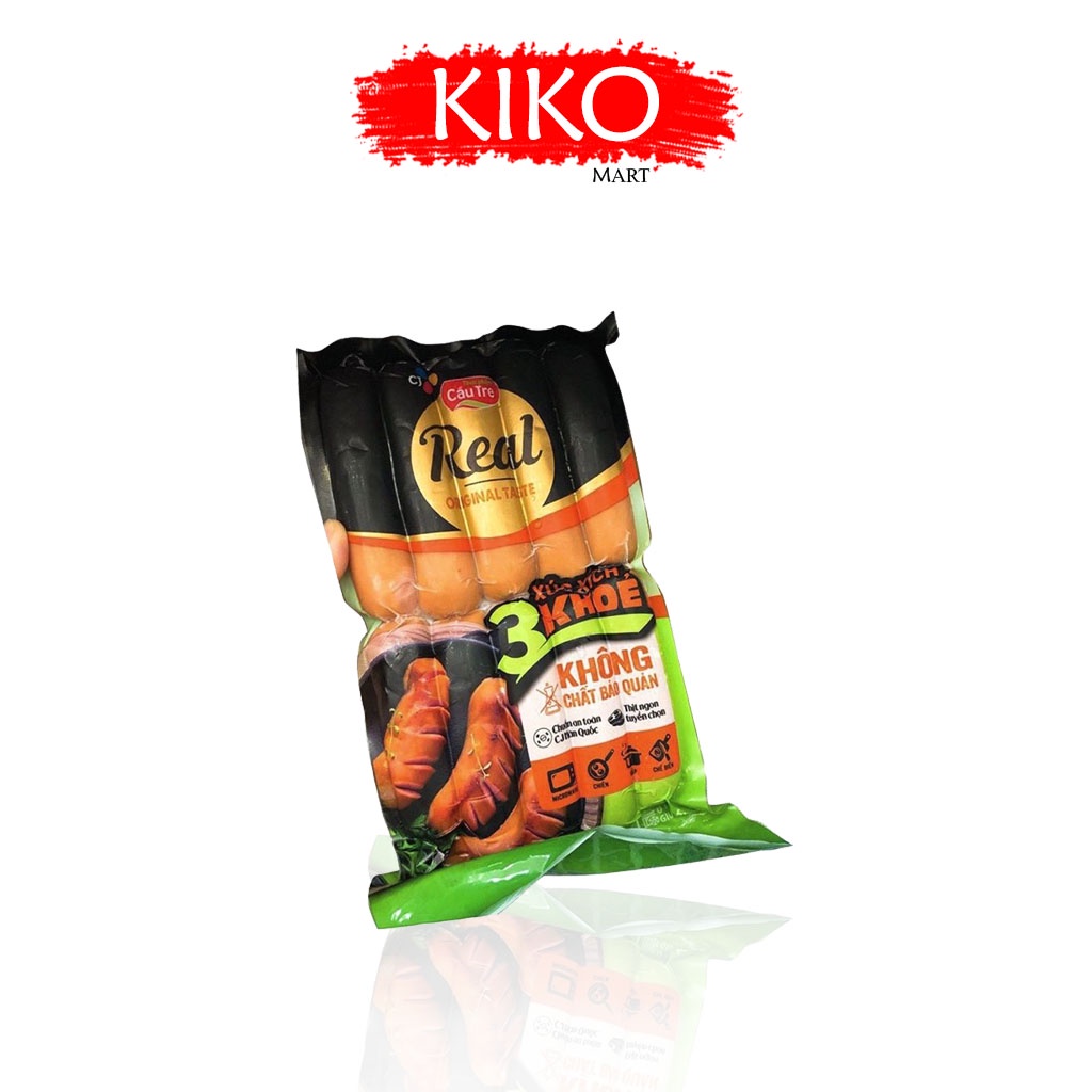Xúc xích REAL 3 khỏe Original taste - CJ Cầu Tre 500g