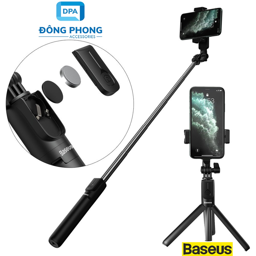 Gậy Chụp Hình Tripod 3 Chân Bluetooth Baseus Lovely Bracket Selfie Stick Chính Hãng