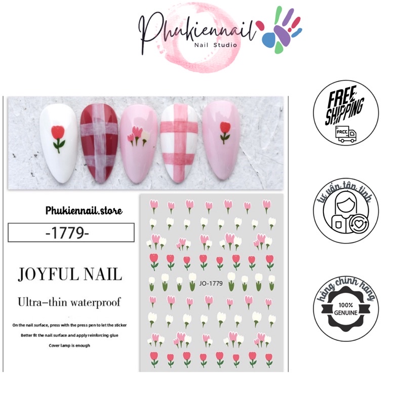 Stick hoa các loại 6 kiểu trang trí nail