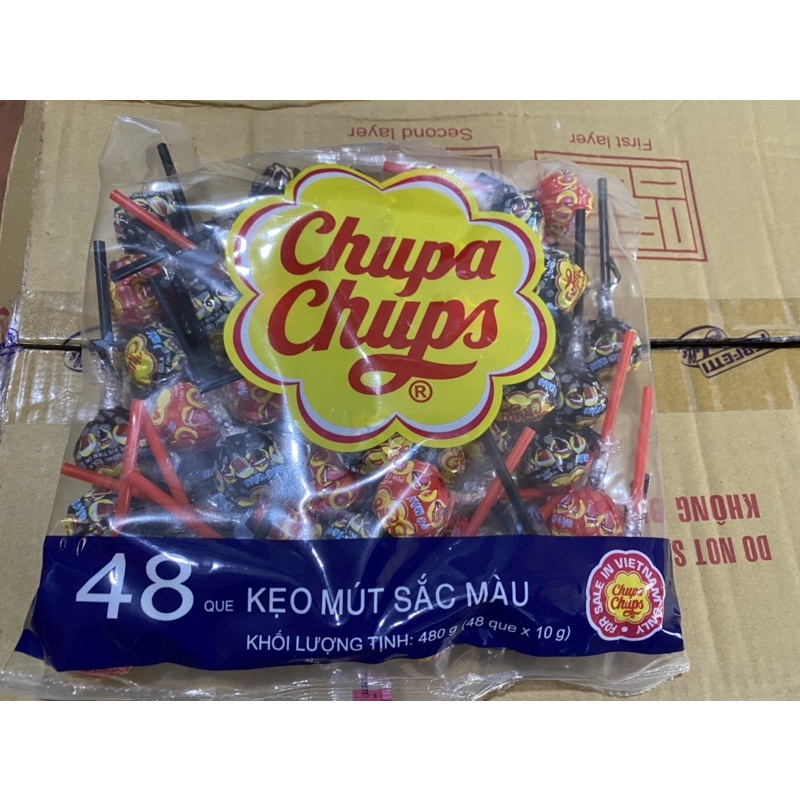 Bịch 58 que kẹo chupas chupas sô cô la