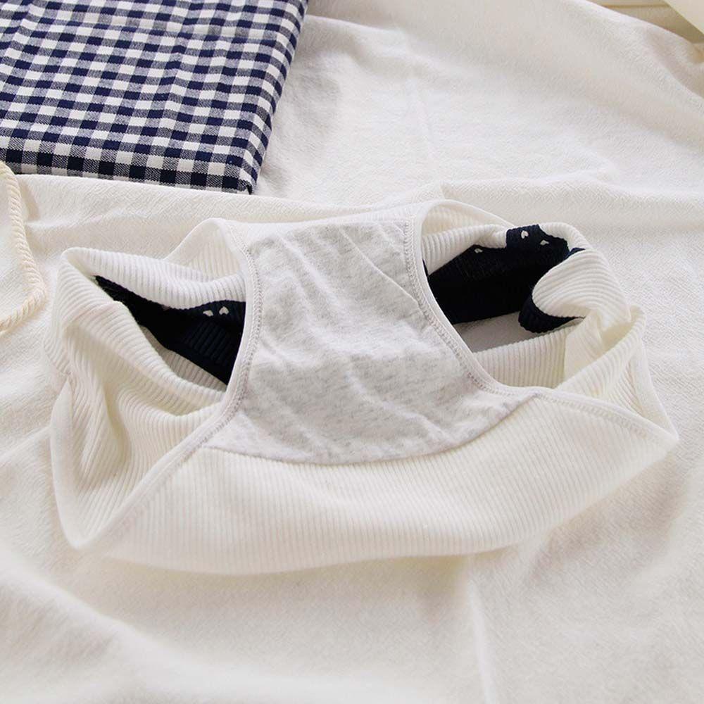 OCEANMAP Quần Lót Thoáng Khí Lưng Vừa In Họa Tiết Trái Tim Hoạt Hình Phong Cách Retro Cho Nữ