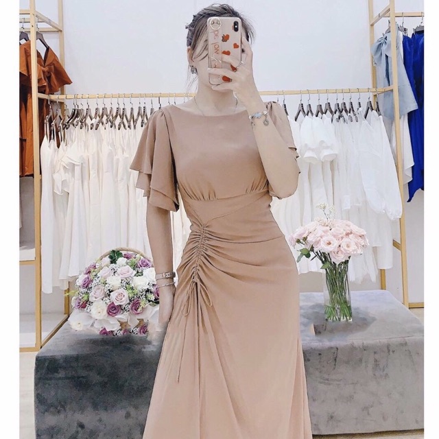 Đầm váy maxi rút dây 3 màu (kèm hình thật) | BigBuy360 - bigbuy360.vn