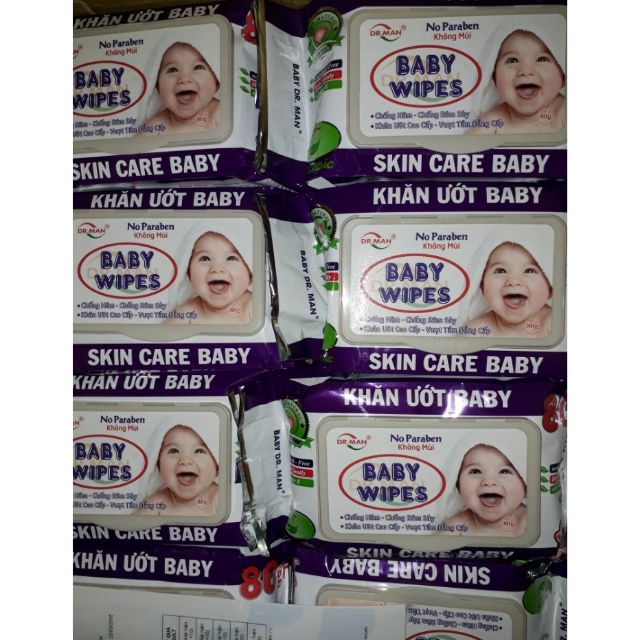 Khăn giấy ướt baby không mùi 80GR