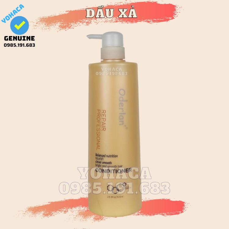 Dầu Gội Xả Oderlan Siêu Thơm Siêu Mượt 920ML